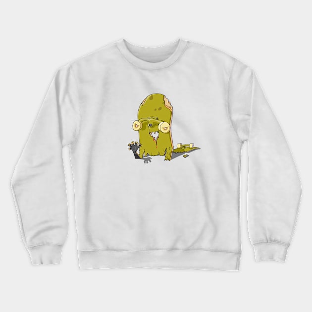 zombieboard Crewneck Sweatshirt by akirascroll